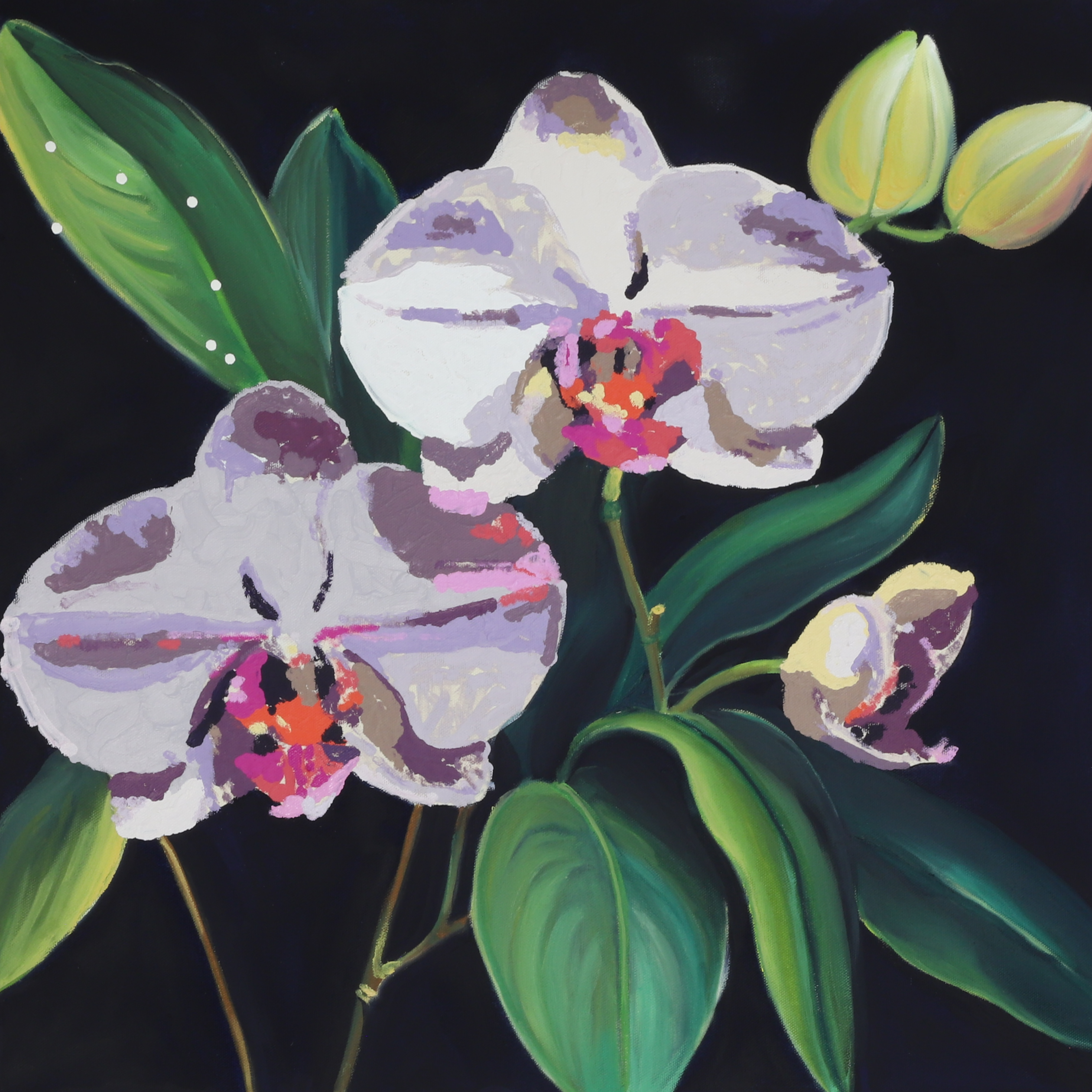 Orchid Diptych with Gretta Louw Series&nbsp;2